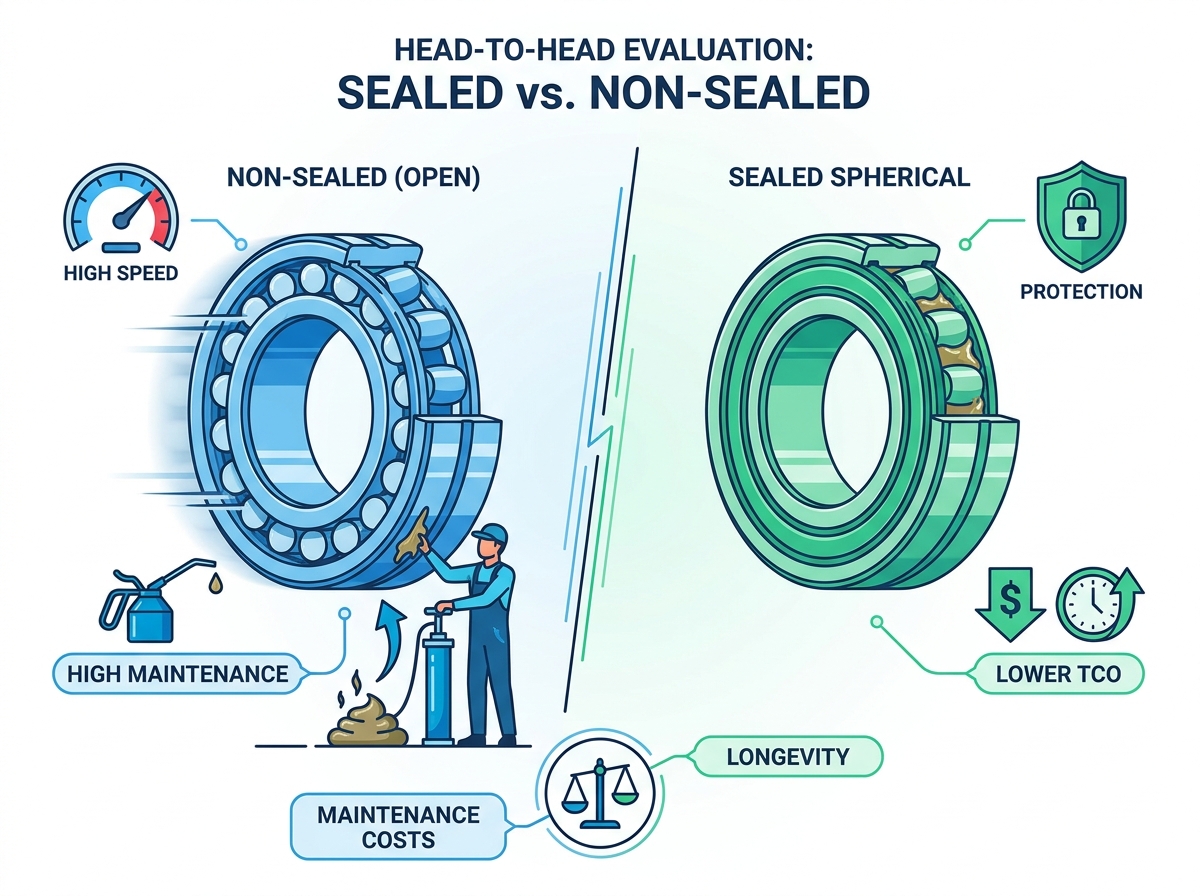 sealed spherical roller bearing